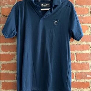 Under Armour Navy Sand Valley Polo - Men's Performance Short Sleeve